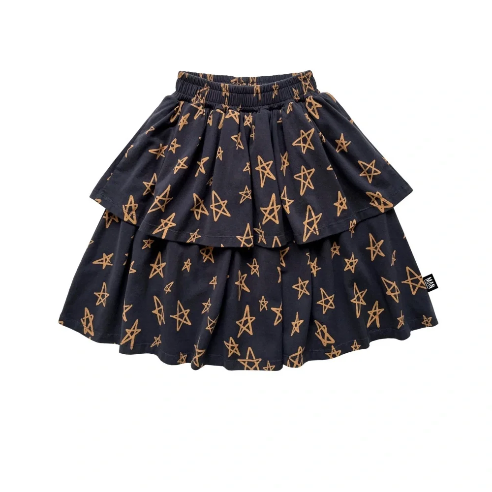 Little Man Happy Star Layered Skirt Size 7/9 years